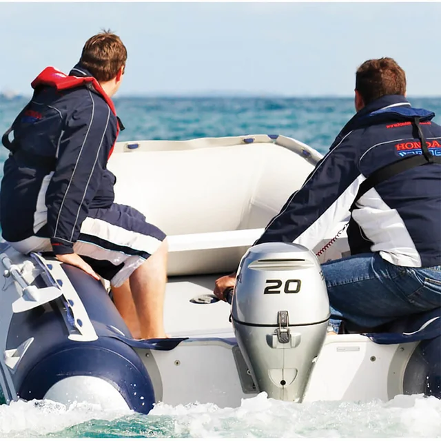 T40 AE 4m Aluminium Floor with Air Keel Honwave + BF20 HP Short Shaft Outboard Engine