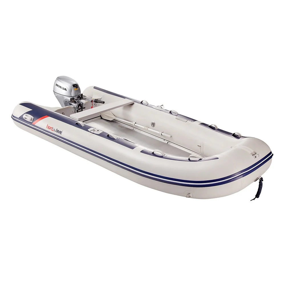 T40 AE 4m Aluminium Floor with Air Keel Honwave + BF20 HP Short Shaft Outboard Engine Image 1