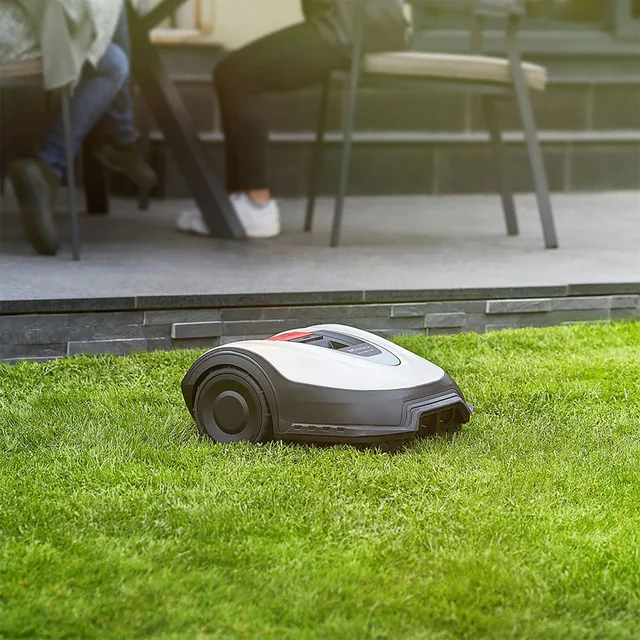 Miimo 70 Live Robot Lawnmower with Wire and Pegs, Cordless Lawn trimmer + 2Ah Battery & Fast Charger